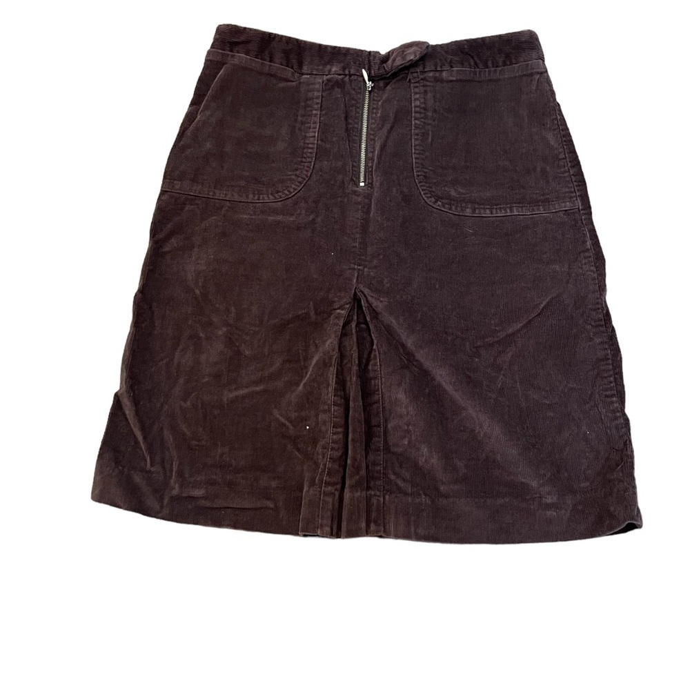 MOSSIMO Chocolate Brown Mid Length Corduroy Casual Skirt 2